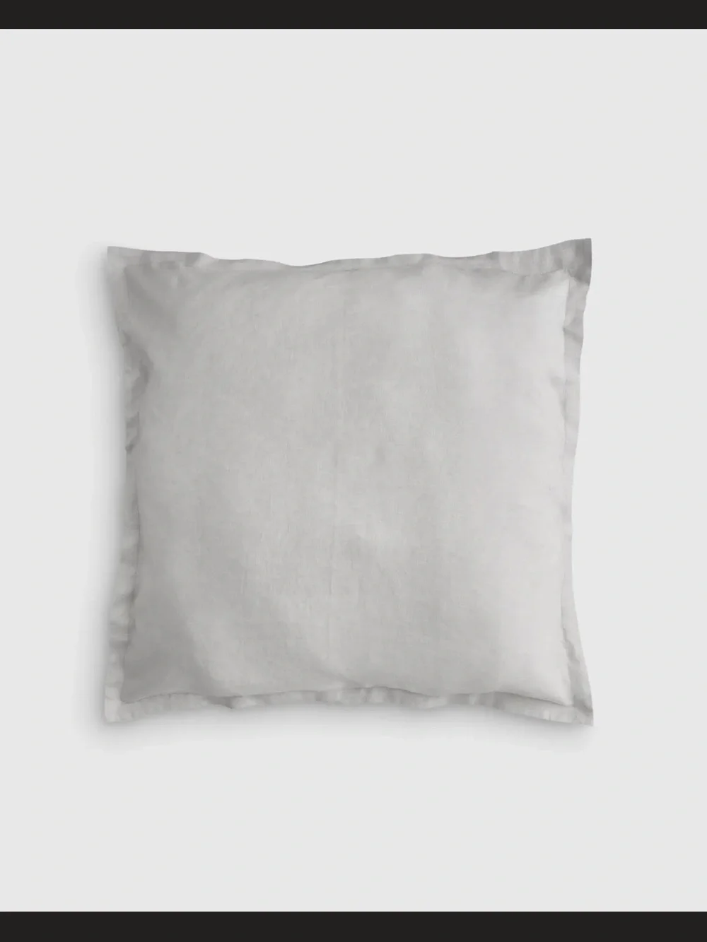 Quince European Linen Euro Sham -Light Gray